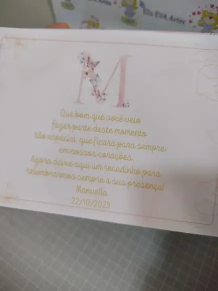 Caderno de Mensagens Alfabeto Borboleta Personalizado