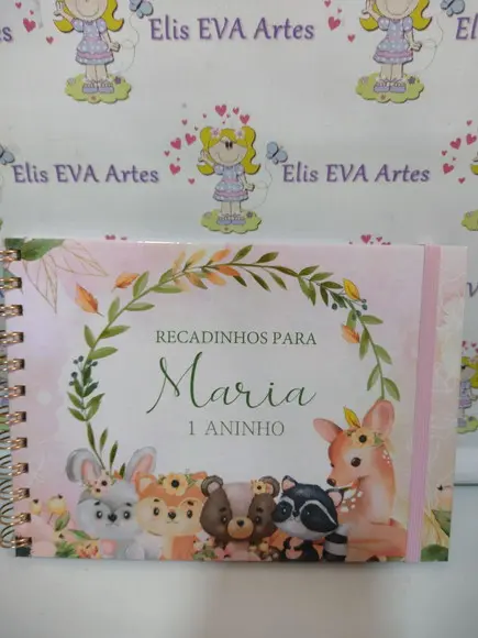 Caderno de Mensagens Bosque Encantado Menina