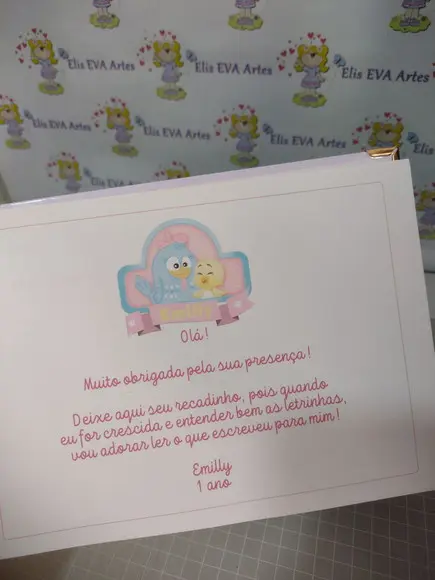 Caderno de Mensagens com Folhas Personalizadas