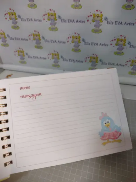 Caderno de Mensagens com Folhas Personalizadas