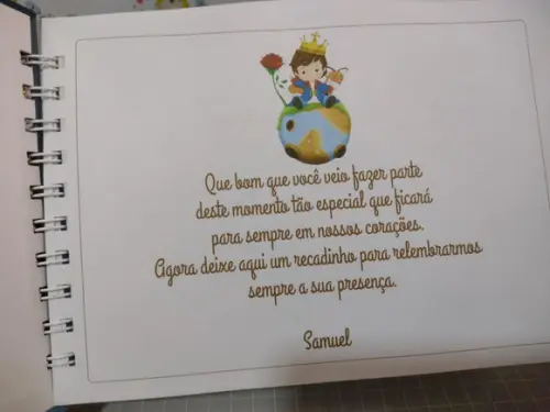 Caderno de Mensagens Pequeno Príncipe