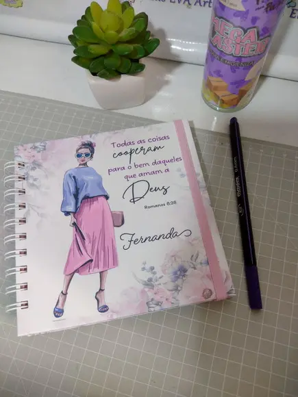 Caderno Devocional Diário de Bolsa Personalizado