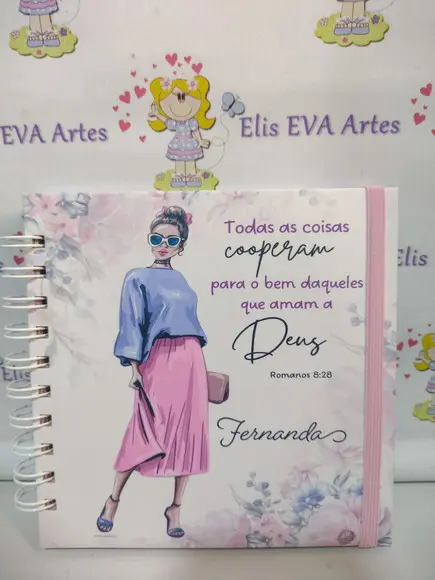 Caderno Devocional Diário de Bolsa Personalizado