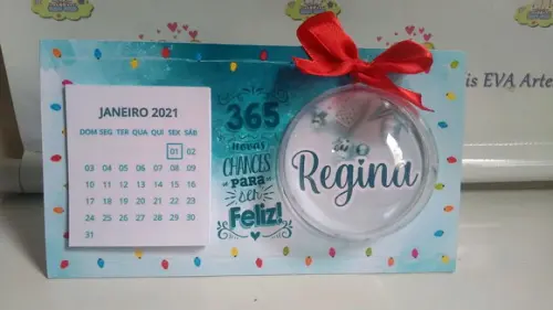 Calendário de Mesa 2025 Natal Personalizado