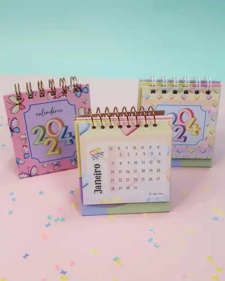 Calendário de Mesa Mini/ Calendário Uau 24