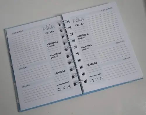 Devocional Diário para Bolsa Capa Dura Personalizado 15,5x11