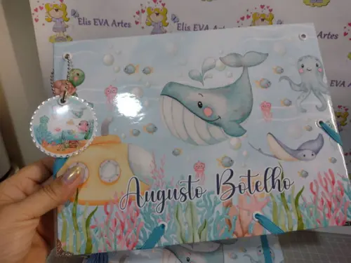 Kit Livro de Mensagens com Pasta Plástica Personalizada