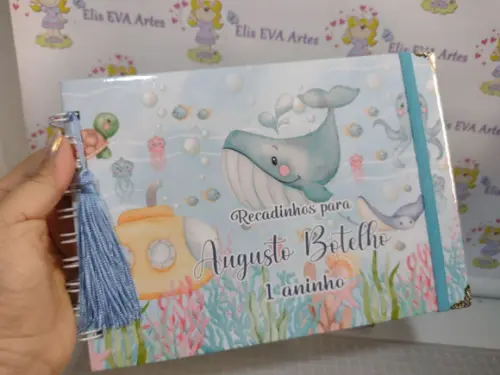 Kit Livro de Mensagens com Pasta Plástica Personalizada