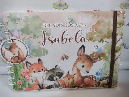Kit Livro do Bebê Bosque Encantado + Livro de Assinatura