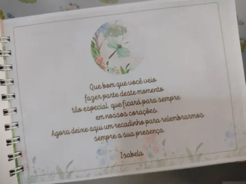 Kit Livro do Bebê Bosque Encantado + Livro de Assinatura