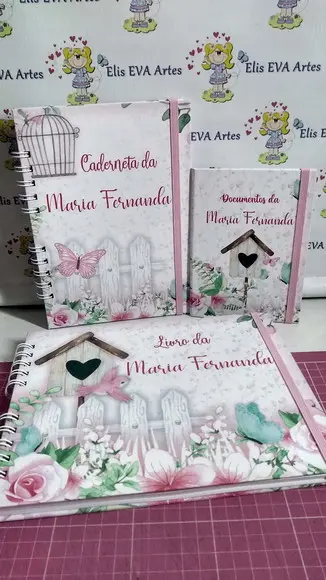Kit Livro do Bebê c/ Caderneta de Vacinação Jardim Encantado