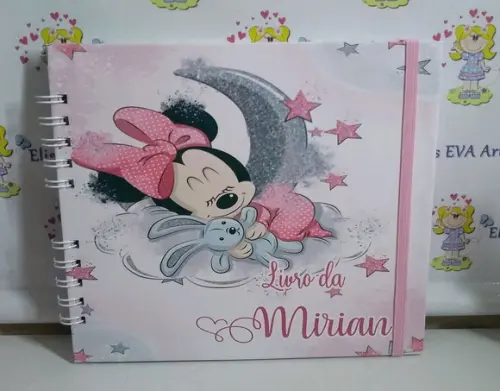 Kit Livro Do Bebê C/ Caderneta De Vacinação Minnie + Brinde