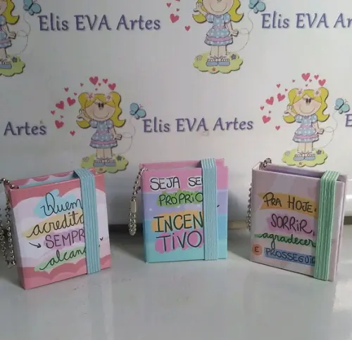 Lembrancinha Chaveiro Post-it