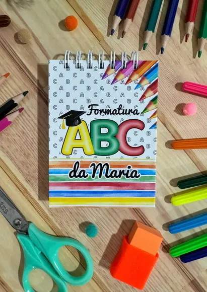 Lembrancinha de Formatura Abc Bloco Personalizado 6 Unidades