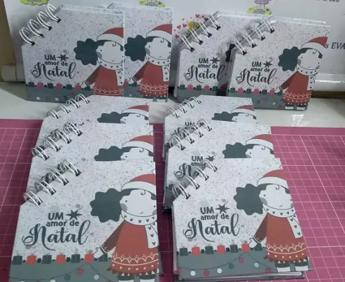 Lembrancinha de natal Bloquinho personalizado