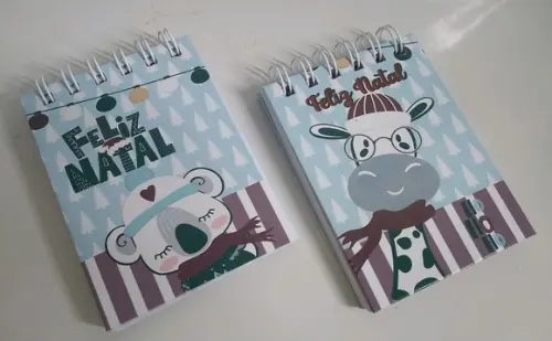 Lembrancinha de Natal Bloquinho personalizado