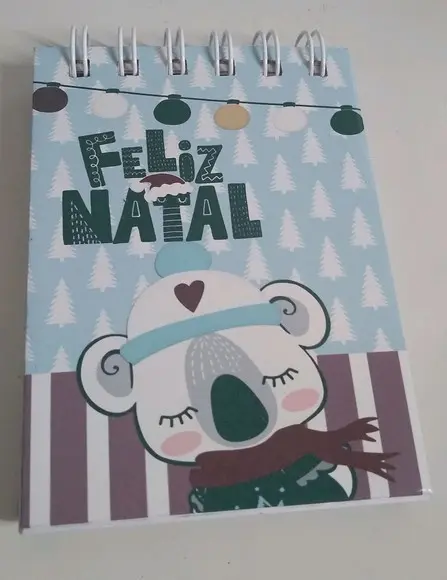 Lembrancinha de Natal Bloquinho personalizado