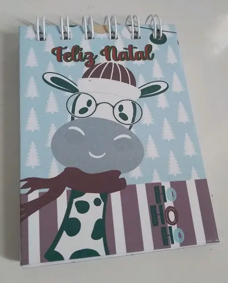Lembrancinha de Natal Bloquinho personalizado