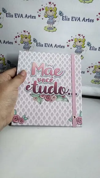 Lembrancinha dia das mães Bloquinho com caneta