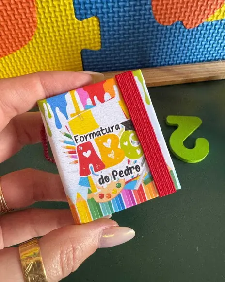 Lembrancinha Formatura Abc Chaveiro Post-its Kit C/10