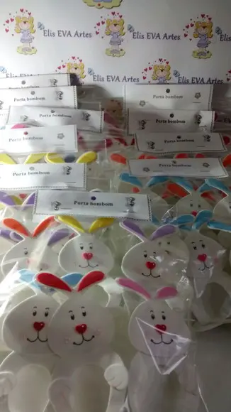 Lembrancinha Páscoa Kit C/20 Porta Bombom