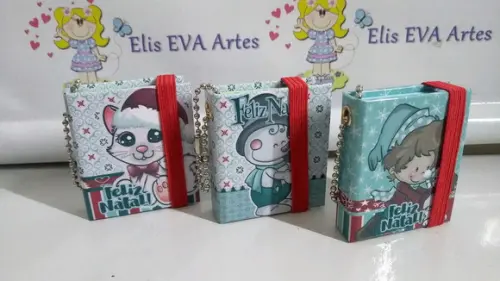 Lembrancinhas Personalizadas Chaveiro post-its Natal