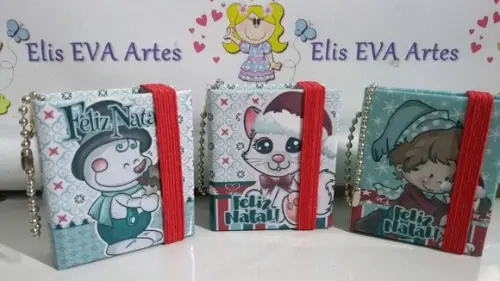 Lembrancinhas Personalizadas Chaveiro post-its Natal