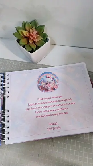 Livro de Assinatura Personalizado Holográfico