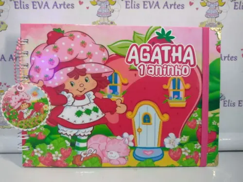 Livro de Assinatura Personalizado Moranguinho