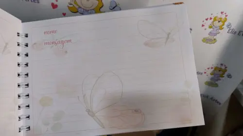 Livro de Assinatura Personalizado Borboletas