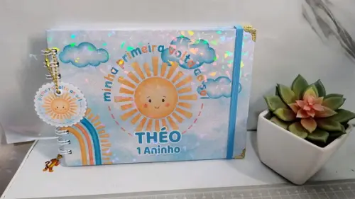 Livro de Assinatura Personalizado Primeira Volta ao Sol