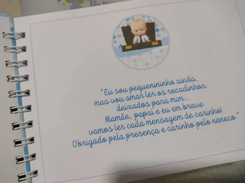 Livro de Assinaturas Personalizado Poderoso Chefinho