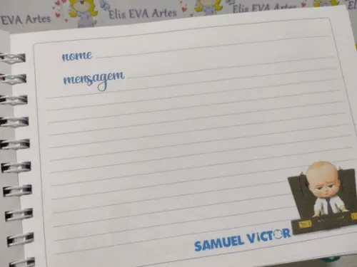 Livro de Assinaturas Personalizado Poderoso Chefinho