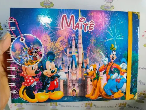 Livro de Autógrafos Personalizado Laminação Holográfica