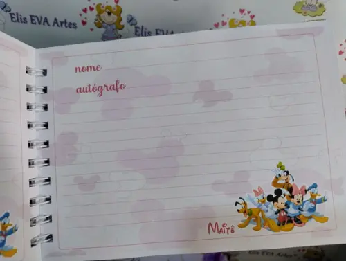 Livro de Autógrafos Personalizado Laminação Holográfica
