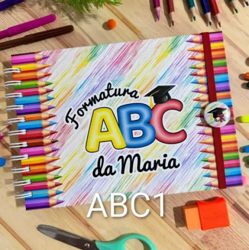Livro de Mensagens Formatura Abc Personalizado 30 Folhas