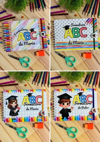 Livro de Mensagens Formatura Abc Personalizado 30 Folhas
