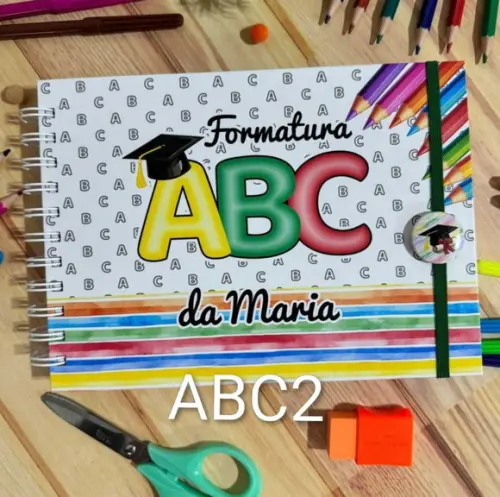 Livro de Mensagens Formatura Abc Personalizado 50 Folhas