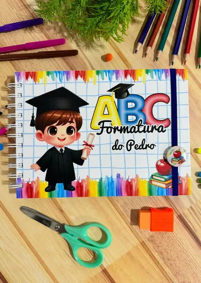 Livro de Mensagens Formatura Abc Personalizado 50 Folhas