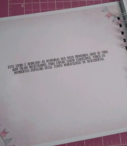 Livro do Bebê Minnie Capa Dura e Personalizado