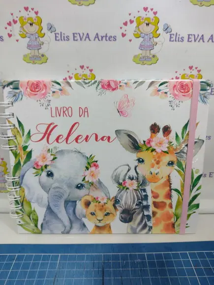 Livro do Bebe e Caderneta Safari Menina + Brinde (porta Doc)