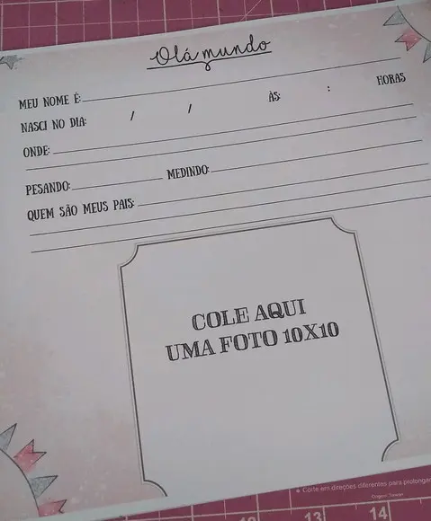 Livro do Bebê Minnie Capa Dura e Personalizado