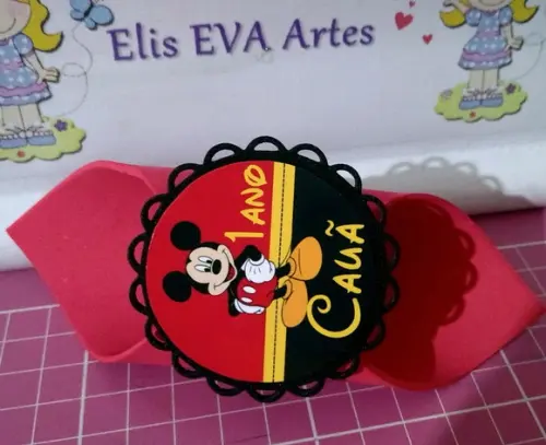 Porta Guardanapo Mickey Personalizado Kit C/40