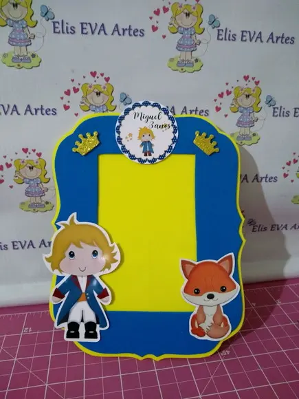 Porta retrato em EVA Pequeno príncipe kit c/10 unidades
