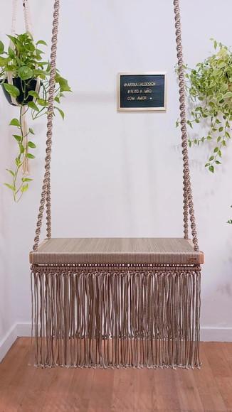 Balanço de Macrame Gold