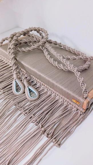 Balanço de Macrame Gold