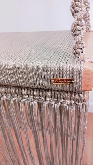 Balanço de Macrame Gold