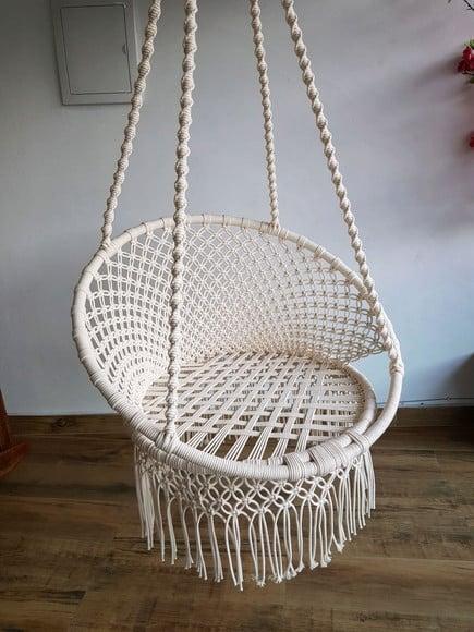 Cadeira Suspensa de Macrame