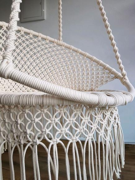 Cadeira Suspensa de Macrame