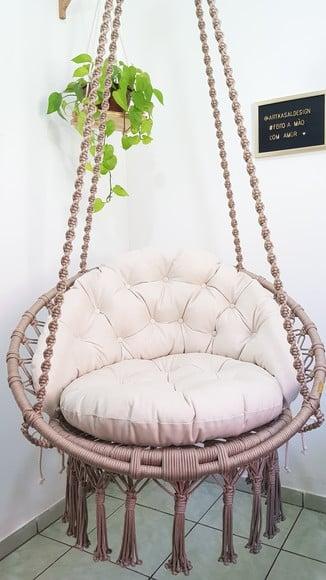 Balanço em Macrame com Almofadas